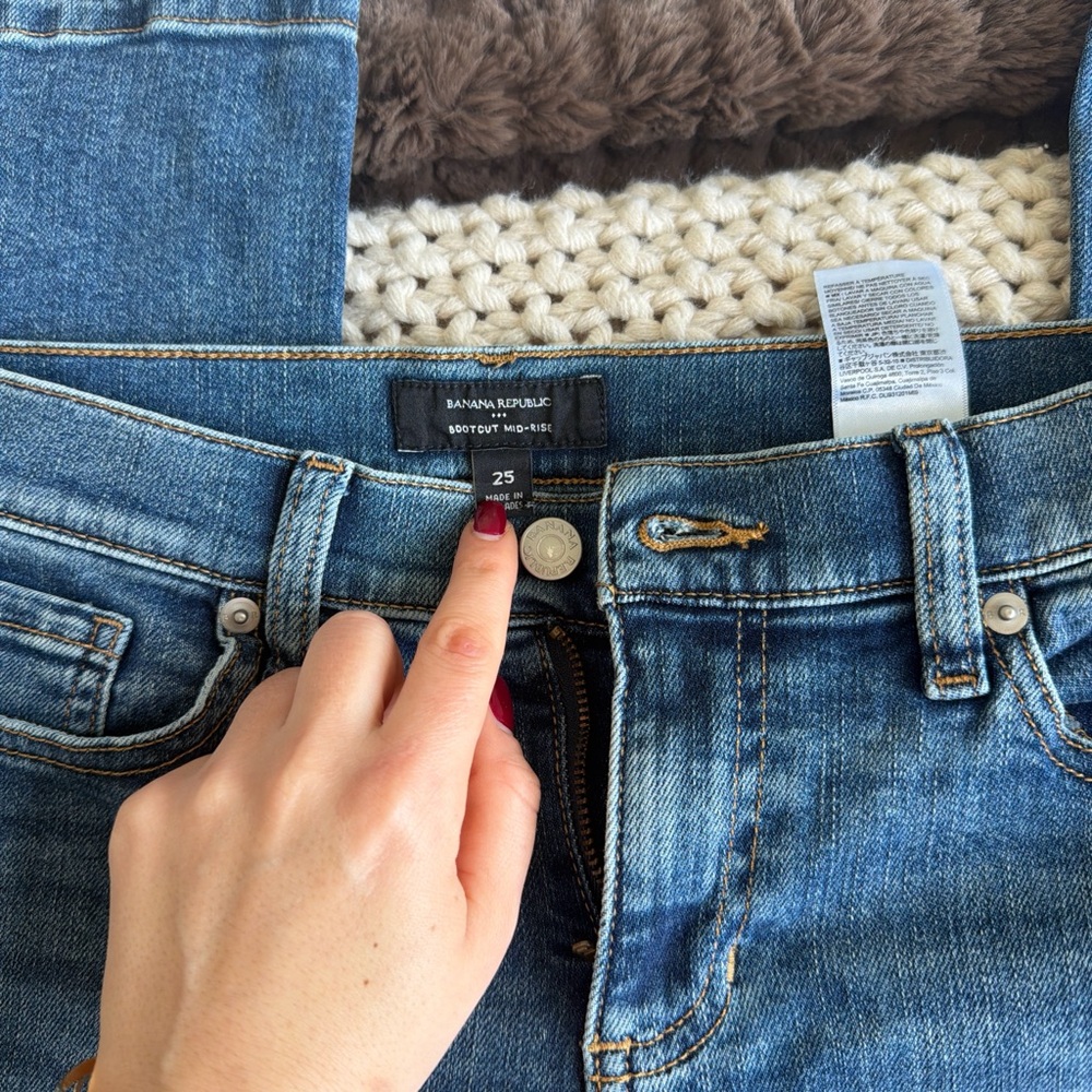 Banana Republic Women's Blue Bootcut Jeans